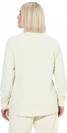 Ulla Popken Antibacterial Sporty Fit Sweatshirt Taupe - φούτερ/Φούτερ με κουκούλα - 