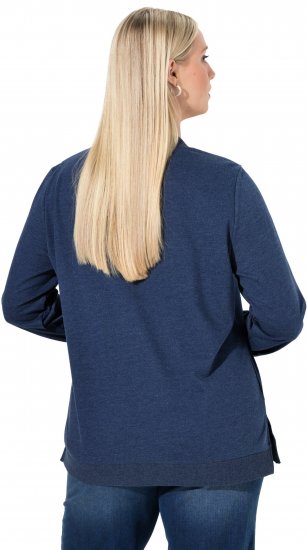 Ulla Popken Let It Snow Sequins Sweatshirt Ink Blue - φούτερ/Φούτερ με κουκούλα - 