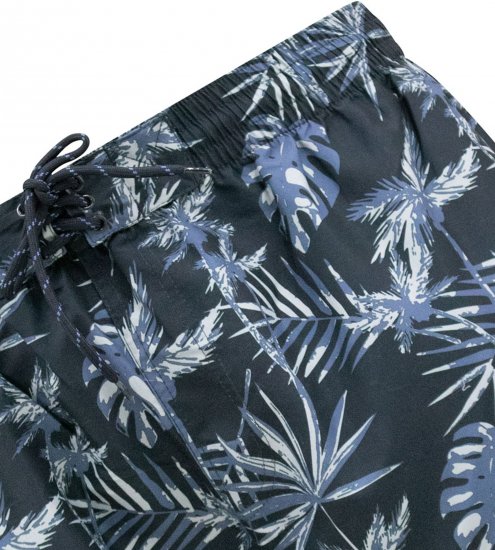 D555 Cleethorpes Hawaii Printed Swimshorts Navy - Μαγιό - Μαγιό ανδρικά μεγάλα μεγέθη