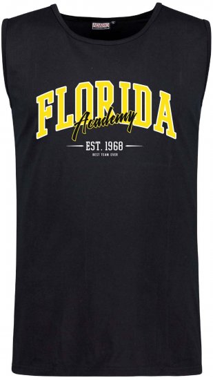 Adamo Motiv Florida Tank Top Black - Αμάνικα μπλουζάκια - Αμάνικα μπλουζάκια μεγάλα μεγέθη