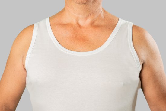 20 Nodi Crew Neck Tank Top in Combed Cotton Jersey White - Εσώρουχα/Μαγιό - Aνδρικά Εσώρουχα μεγάλα μεγέθη