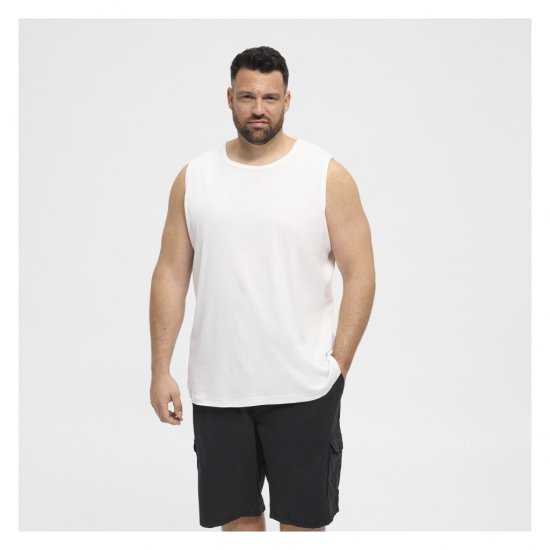 North Latitude Tanktop White - Αμάνικα μπλουζάκια - Αμάνικα μπλουζάκια μεγάλα μεγέθη