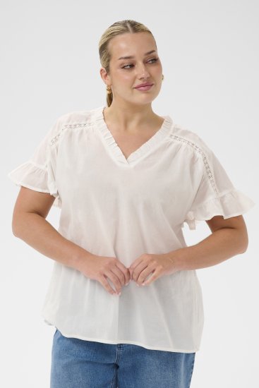 Kaffe Curve Valeria Top Chalk - Τοπ - 