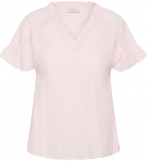 Kaffe Curve Valeria Top Ballerina Pink - Μπλουζάκια και τοπ - 