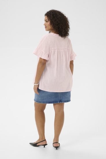 Kaffe Curve Valeria Top Ballerina Pink - Μπλουζάκια και τοπ - 