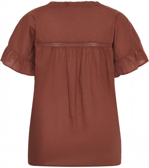 Kaffe Curve Valeria Top Henna Brown - Μπλουζάκια και τοπ - 