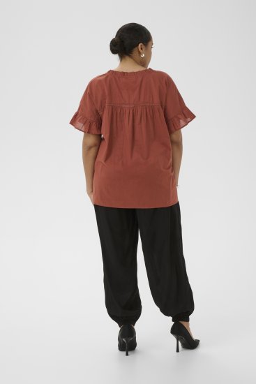 Kaffe Curve Valeria Top Henna Brown - Μπλουζάκια και τοπ - 