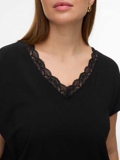 Vero Moda Bella Lace Top Black - Τοπ - 