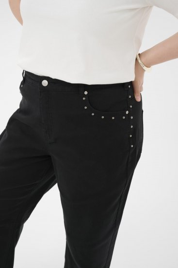 Kaffe Curve Brenn Barrel Twill Jeans Washed Black - Τζιν - 