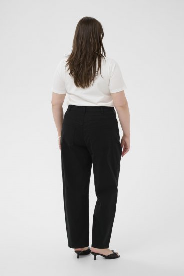 Kaffe Curve Brenn Barrel Twill Jeans Washed Black - Τζιν - 