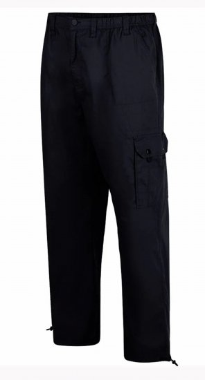 Espionage TR048 Cargo Trousers Black - Παντελόνια cargo - Aνδρικά Cargo παντελόνια μεγάλα μεγέθη