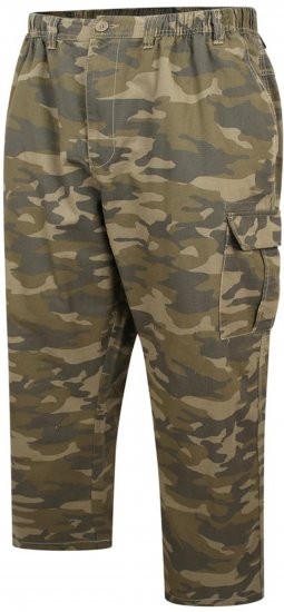 Espionage TR054 Camoflage Trousers Green - Παντελόνια cargo - Aνδρικά Cargo παντελόνια μεγάλα μεγέθη