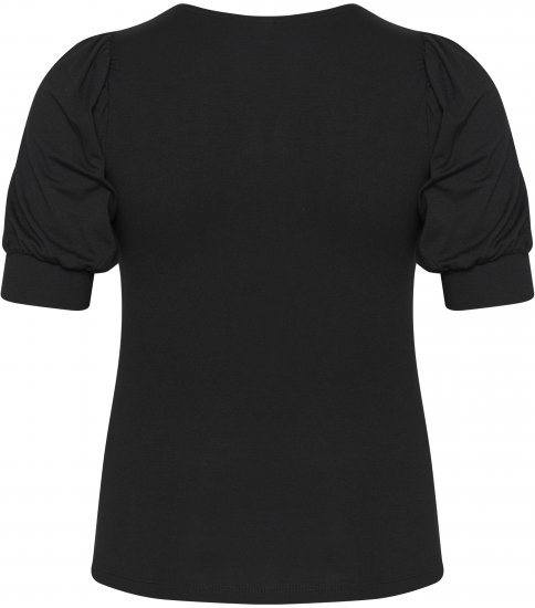Kaffe Curve Sissy T-shirt Βαθύ μαύρο - Μπλουζάκια - 