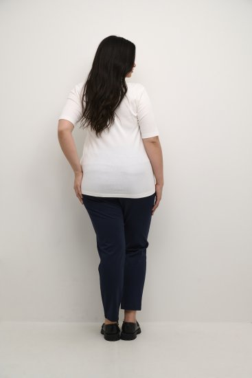 Kaffe Curve Carina T-shirt Chalk - Μπλουζάκια - 