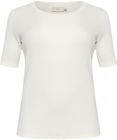 Kaffe Curve Carina T-shirt Chalk - Μπλουζάκια - 