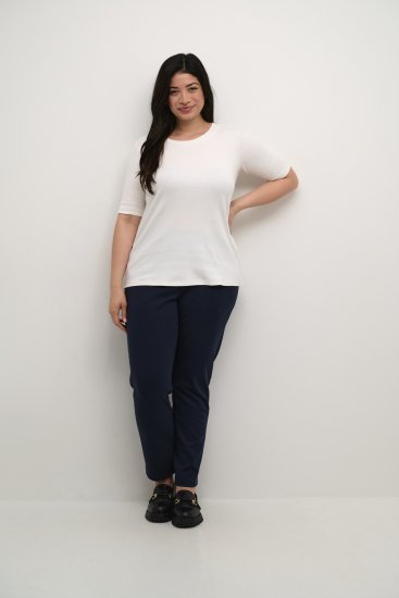 Kaffe Curve Carina T-shirt Chalk - Μπλουζάκια - 