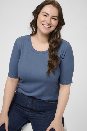Kaffe Curve Carina T-Shirt Blue - Μπλουζάκια - 