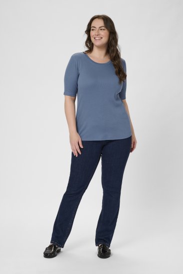 Kaffe Curve Carina T-Shirt Blue - Μπλουζάκια - 