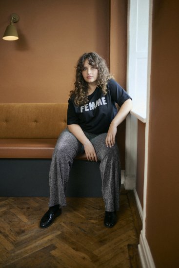 Kaffe Curve Ariana T-Shirt Black - Μπλουζάκια - 