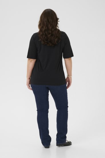 Kaffe Curve Phoelina T-Shirt Black - Μπλουζάκια - 