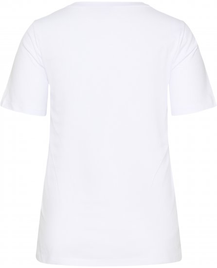 Kaffe Curve June Μπλουζάκι Λευκό - Τυπωμένα T-shirts για γυναίκες - 