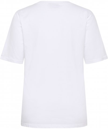 Kaffe Curve Chari T-Shirt Optical White - Μπλουζάκια - 