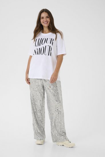 Kaffe Curve Chari T-Shirt Optical White - Μπλουζάκια - 