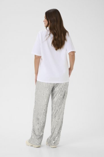 Kaffe Curve Chari T-Shirt Optical White - Μπλουζάκια - 