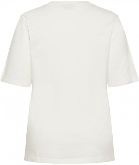 Kaffe Curve Chari T-Shirt Chalk - Μπλουζάκια - 