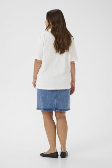 Kaffe Curve Chari T-Shirt Chalk - Μπλουζάκια - 