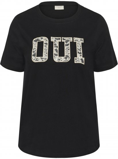 Kaffe Curve Lucie T-Shirt Black - Μπλουζάκια - 