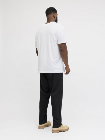 Jack & Jones Brandon T-Shirt White - Μακό μπλουζάκια - Aνδρικά μπλουζεσ μεγάλα μεγέθη