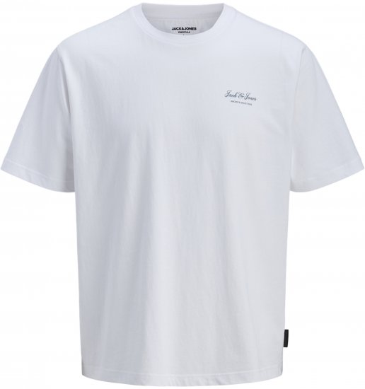 Jack & Jones Archive Μπλουζάκι Λευκό - Μακό μπλουζάκια - Aνδρικά μπλουζεσ μεγάλα μεγέθη
