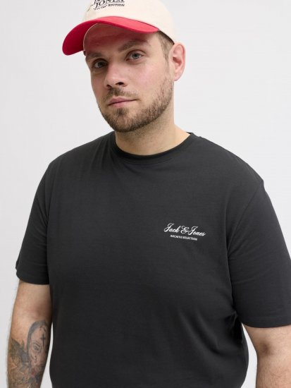 Jack & Jones Archive Μπλουζάκι Μαύρο - Μακό μπλουζάκια - Aνδρικά μπλουζεσ μεγάλα μεγέθη