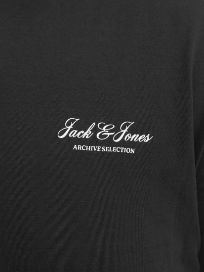 Jack & Jones Archive Μπλουζάκι Μαύρο - Μακό μπλουζάκια - Aνδρικά μπλουζεσ μεγάλα μεγέθη