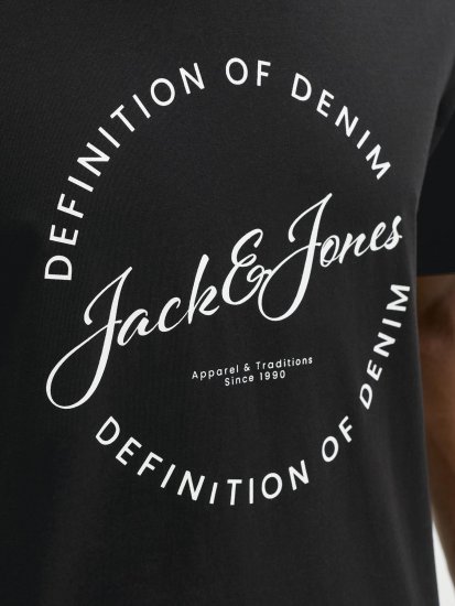 Jack & Jones Grayson T-shirt Μαύρο - Μακό μπλουζάκια - Aνδρικά μπλουζεσ μεγάλα μεγέθη