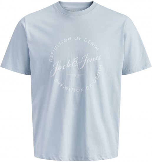 Jack & Jones Grayson T-shirt Μπλε - Μακό μπλουζάκια - Aνδρικά μπλουζεσ μεγάλα μεγέθη