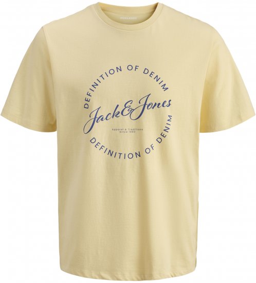 Jack & Jones Grayson T-shirt Κίτρινο - Μακό μπλουζάκια - Aνδρικά μπλουζεσ μεγάλα μεγέθη