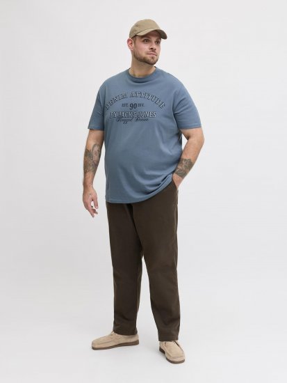 Jack & Jones Edenver T-Shirt Blue - Μακό μπλουζάκια - Aνδρικά μπλουζεσ μεγάλα μεγέθη