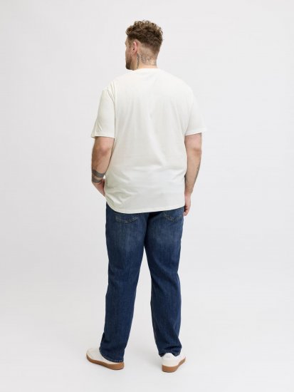 Jack & Jones Edenver T-Shirt White - Μακό μπλουζάκια - Aνδρικά μπλουζεσ μεγάλα μεγέθη