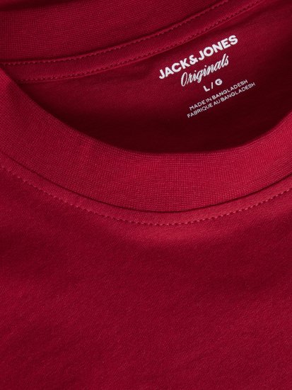 Jack & Jones Catskills Μπλουζάκι Κόκκινο - Μακό μπλουζάκια - Aνδρικά μπλουζεσ μεγάλα μεγέθη