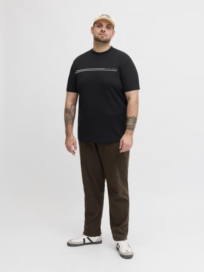 Jack & Jones Cofusion T-Shirt Black - Μακό μπλουζάκια - Aνδρικά μπλουζεσ μεγάλα μεγέθη