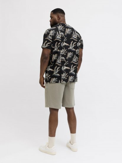 Jack & Jones Montauk T-Shirt Black - Μακό μπλουζάκια - Aνδρικά μπλουζεσ μεγάλα μεγέθη