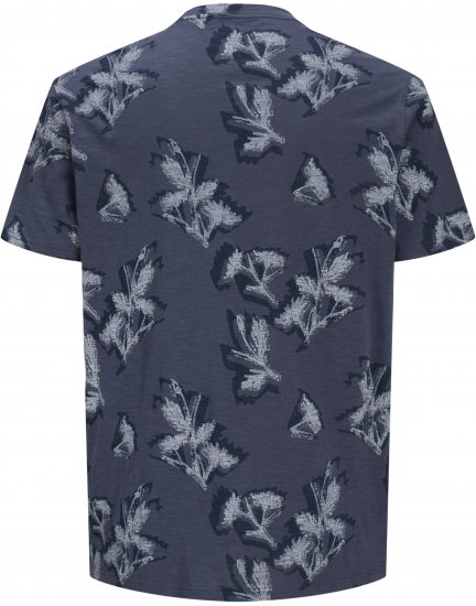 Jack & Jones Montauk T-Shirt Blue - Μακό μπλουζάκια - Aνδρικά μπλουζεσ μεγάλα μεγέθη