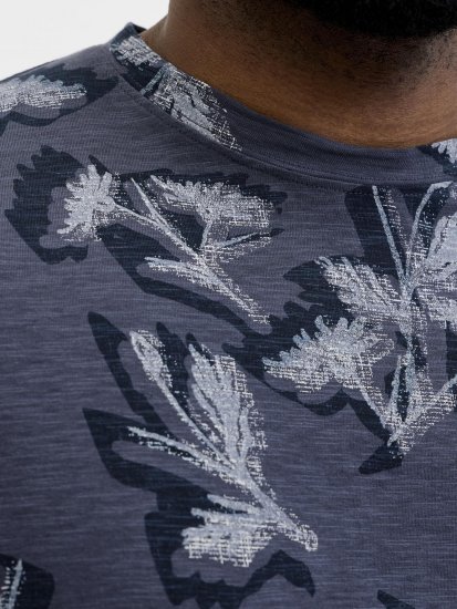 Jack & Jones Montauk T-Shirt Blue - Μακό μπλουζάκια - Aνδρικά μπλουζεσ μεγάλα μεγέθη