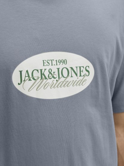Jack & Jones Catskills Worldwide Μπλουζάκι Μπλε - Μακό μπλουζάκια - Aνδρικά μπλουζεσ μεγάλα μεγέθη