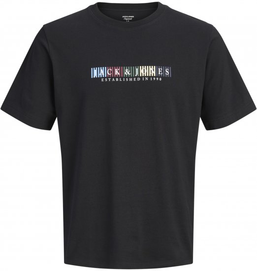 Jack & Jones Nantucket Branding T-Shirt Μαύρο - Μακό μπλουζάκια - Aνδρικά μπλουζεσ μεγάλα μεγέθη