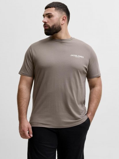 Jack & Jones Oscar T-Shirt Grey - Μακό μπλουζάκια με στάμπα - 