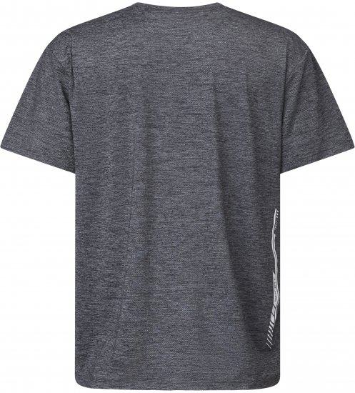 North Latitude 61160 Cool Effect Μπλουζάκι Κοντομάνικο Σκούρο/Ανοιχτό Γκρι Μελανζέ - Μακό μπλουζάκια - Aνδρικά μπλουζεσ μεγάλα μεγέθη