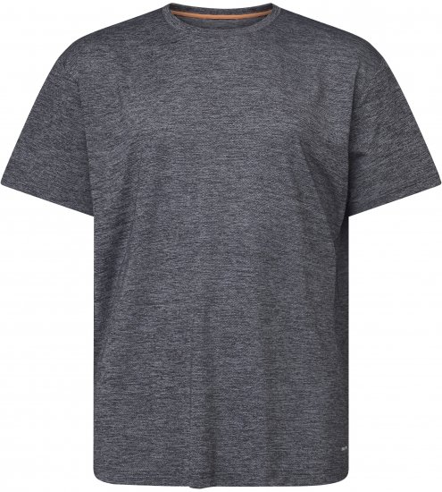 North Latitude 61160 Cool Effect Μπλουζάκι Κοντομάνικο Σκούρο/Ανοιχτό Γκρι Μελανζέ - Μακό μπλουζάκια - Aνδρικά μπλουζεσ μεγάλα μεγέθη